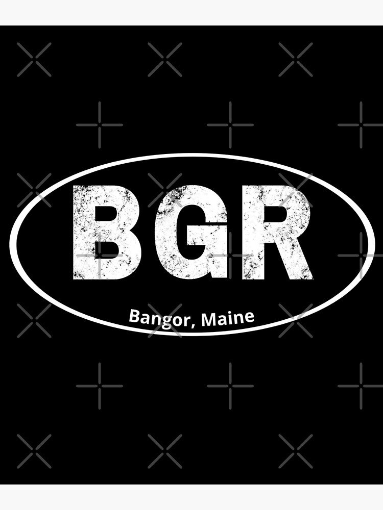 "Bangor, Maine Pride Call Letters" Poster by ShowMePride Redbubble