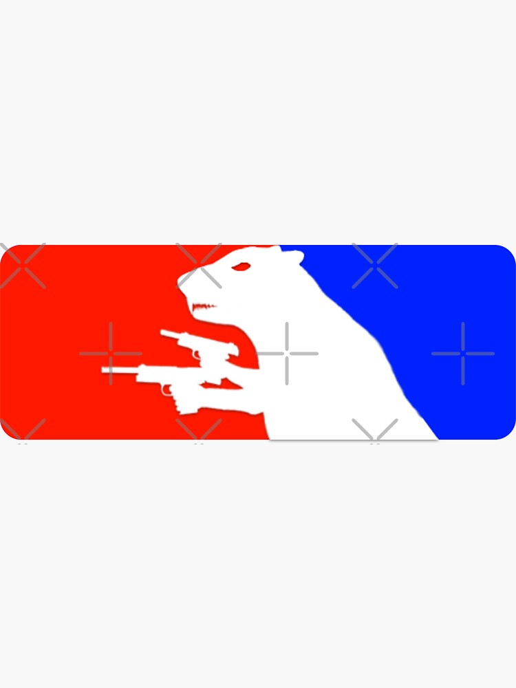 Thumbnail 3 of 3, Sticker, Major League "RAT" designed and sold by WWIIOnline.