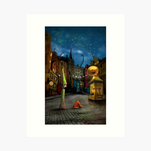 Item preview, 'Silent Street' designed and sold by Matylda Konecka Illustrations.