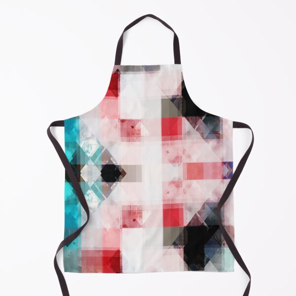 Item preview, graphic design geometric pixel square pattern abstract background in red blue designed and sold by Mrvell.