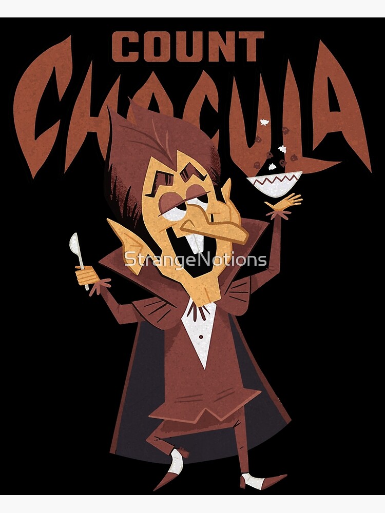 Classic 70s Count Chocula Monster Cereal Mascot And Logotype Poster 1335