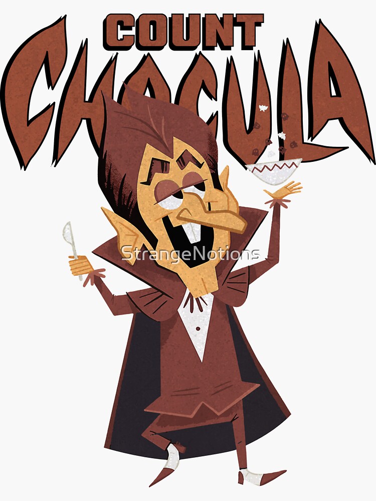 Classic 70s Count Chocula Monster Cereal Mascot And Logotype Sticker For Sale By 9413