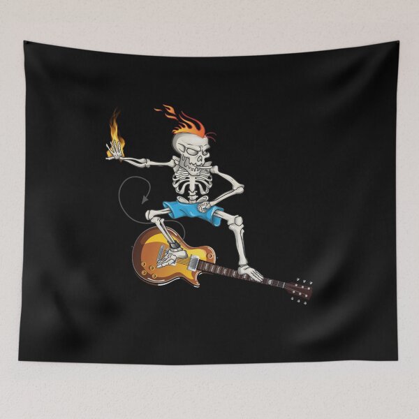 Item preview, Skeleton Playing Surfing Guitar Electric Acoustic Classical Halloween Gift designed and sold by DKA-2ndBoy.