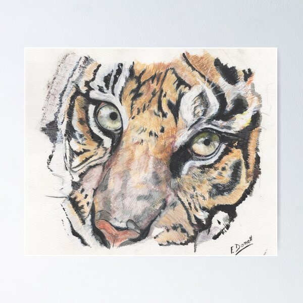 Item preview, Tiger Face 2 designed and sold by lizdomett.