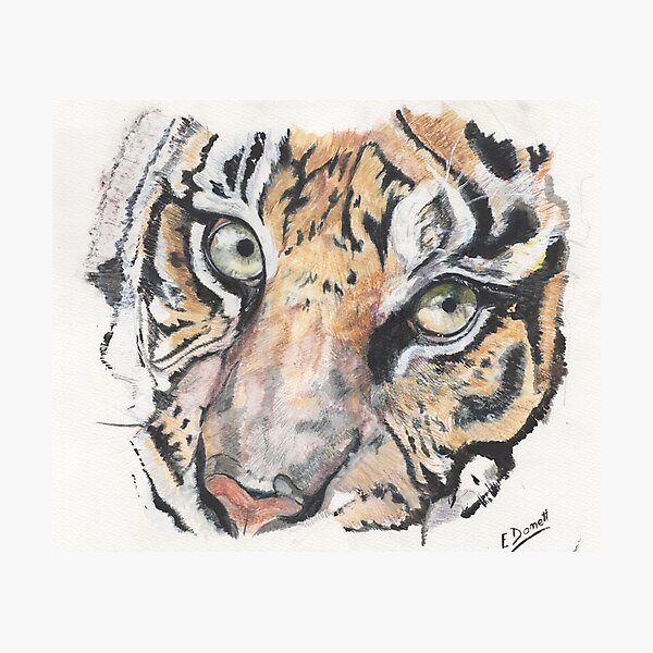 Item preview, Tiger Face 2 designed and sold by lizdomett.