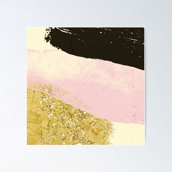 Item preview, Black Gold Pink Abstract Brushstroke designed and sold by LifeProApperal.