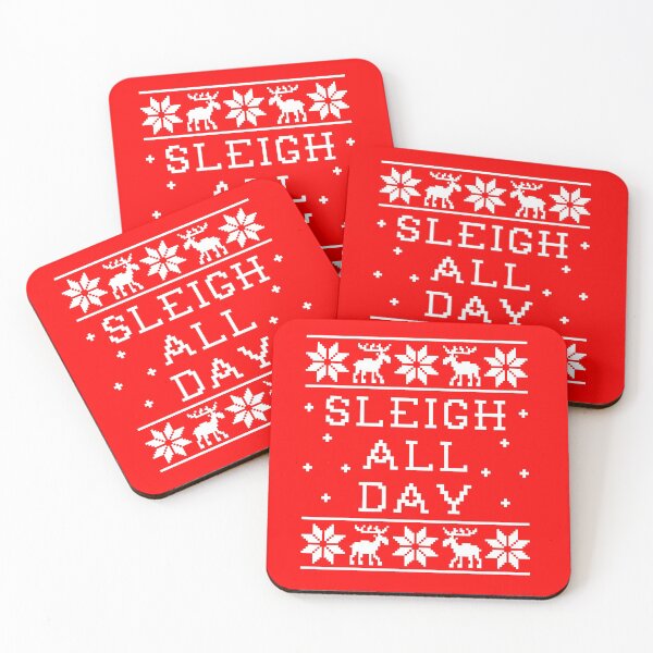 Item preview, Sleigh All Day - Ugly Christmas Sweater designed and sold by Christmas-Tees.