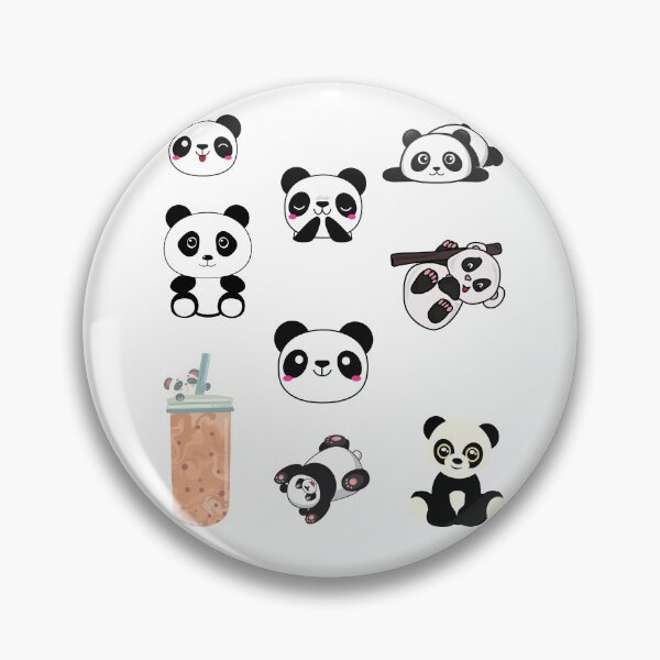 Item preview, Cute Panda Sticker Pack  designed and sold by billionairebrnd.