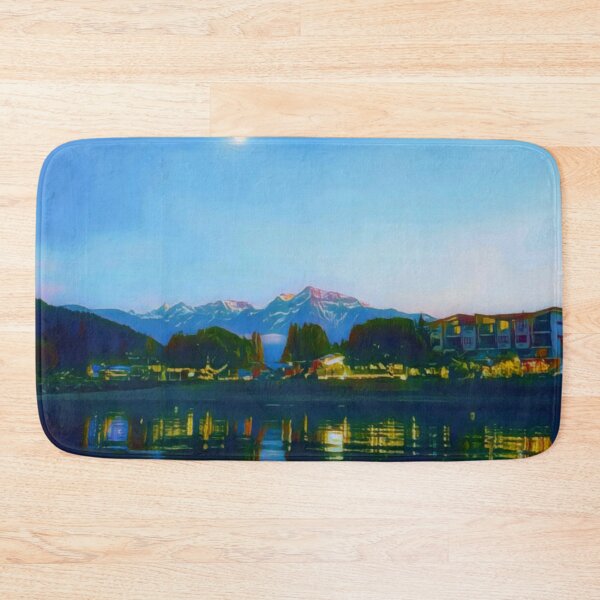 Item preview, Harrison Hot Springs, British Columbia, Canada at dusk designed and sold by AJDrinko.