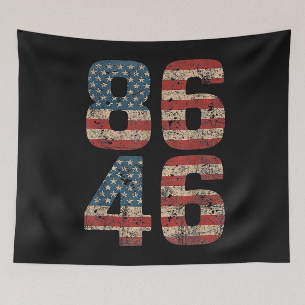 Item preview, 86 46 Impeach Biden 46 Vintage Distressed 8646 Anti Biden T-Shirt designed and sold by Klaus-Gilbert.