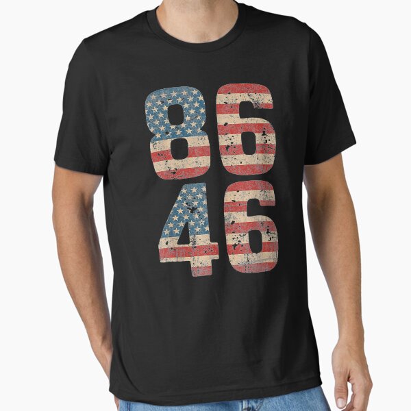 Item preview, 86 46 Impeach Biden 46 Vintage Distressed 8646 Anti Biden T-Shirt designed and sold by Klaus-Gilbert.