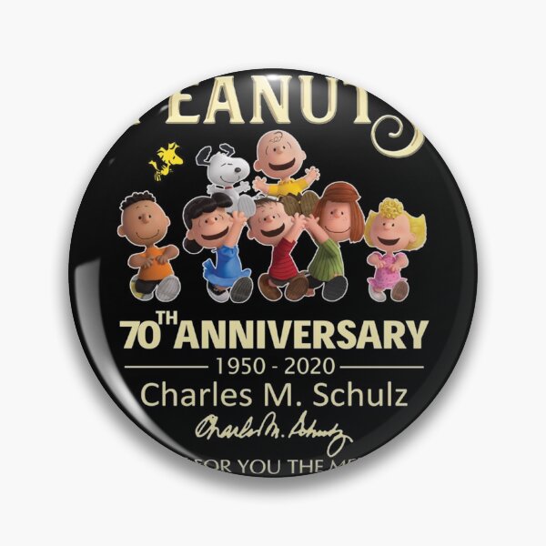 Item preview, Péánúts 70th Anniversary Charles M Schulz 19502020 Signature Thank For You The Memories Classic T-S designed and sold by BlairFlatley.