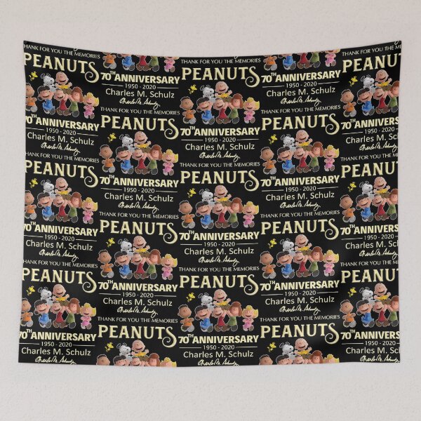 Item preview, Péánúts 70th Anniversary Charles M Schulz 19502020 Signature Thank For You The Memories Classic T-S designed and sold by BlairFlatley.