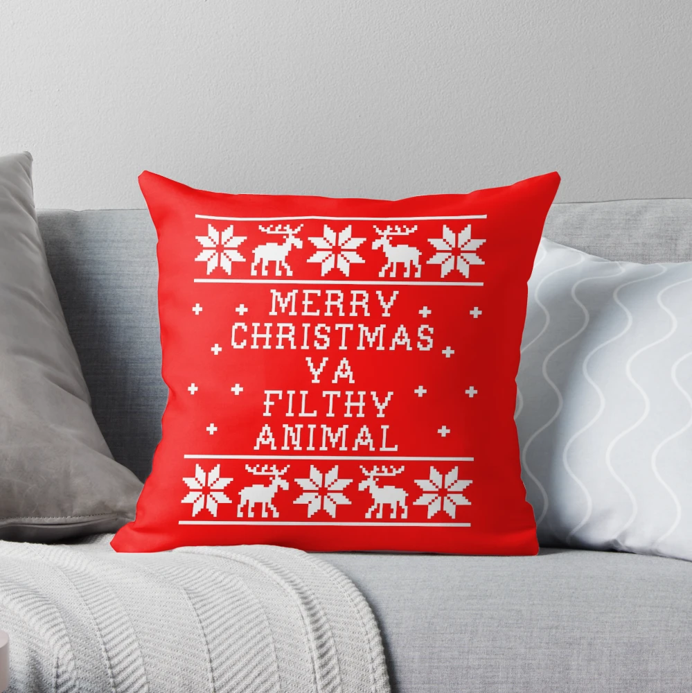 Merry christmas ya shop filthy animal pillow