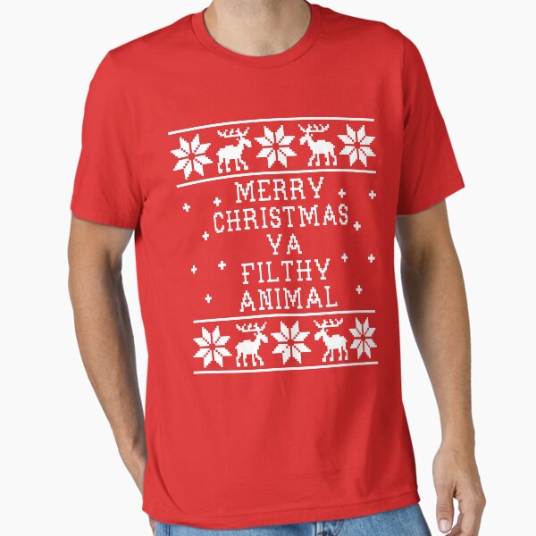 Aperçu de l'œuvre Joyeux Noël Ya crasseux animal créée et vendue par Christmas-Tees.