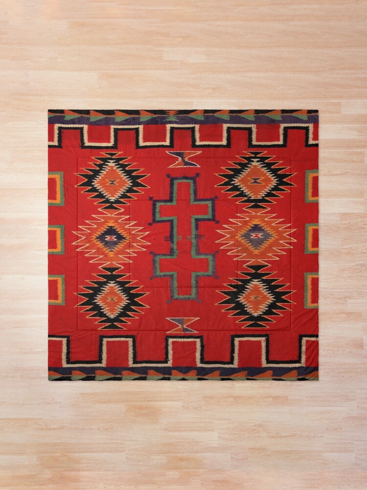 "NATIVE AMERICAN SADDLE BLANKET AUTHENTIC ORIGINAL COLORS. PRICELESS SMITHSONIAN MUSEUM