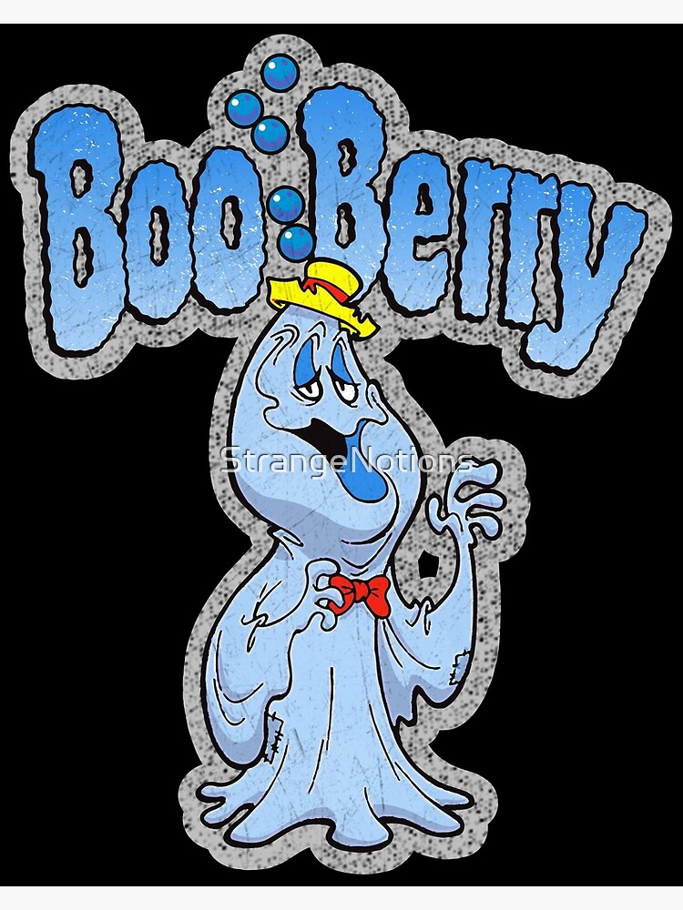 Stylized Boo Berry Monster Cereal Mascot And Logotype Poster For Sale By Strangenotions 7539