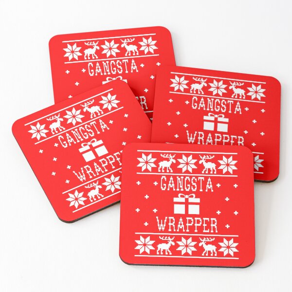 Item preview, Gangsta Wrapper - Ugly Christmas Sweater designed and sold by Christmas-Tees.