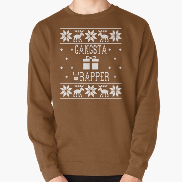 Item preview, Gangsta Wrapper - Hässlicher Weihnachtspullover designed and sold by Christmas-Tees.
