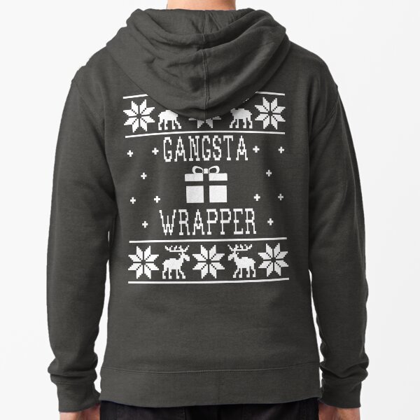 Item preview, Gangsta Wrapper - Ugly Christmas Sweater designed and sold by Christmas-Tees.