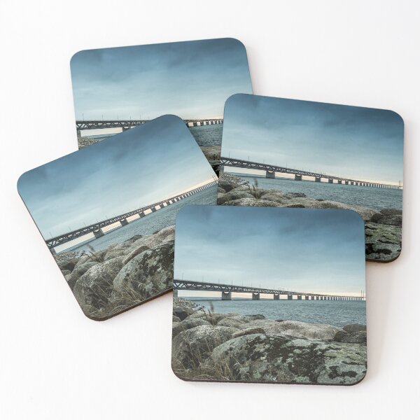 Item preview, In the colorful evening light lies the Öresund Bridge, which connects Sweden and Denmark designed and sold by connyM-Sweden.