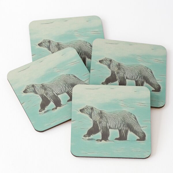 Item preview, Polar Bear Walking in the Snow in Churchill Manitoba, Canada designed and sold by AJDrinko.