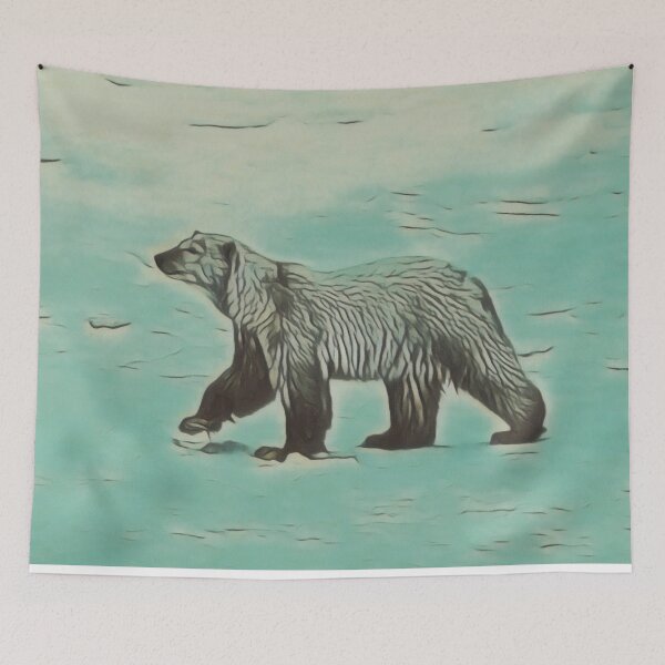 Item preview, Polar Bear Walking in the Snow in Churchill Manitoba, Canada designed and sold by AJDrinko.