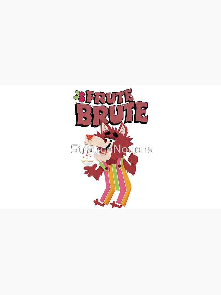 Classic 70s Frute Brute Werewolf Monster Cereal Mascot and Logotype by StrangeNotions