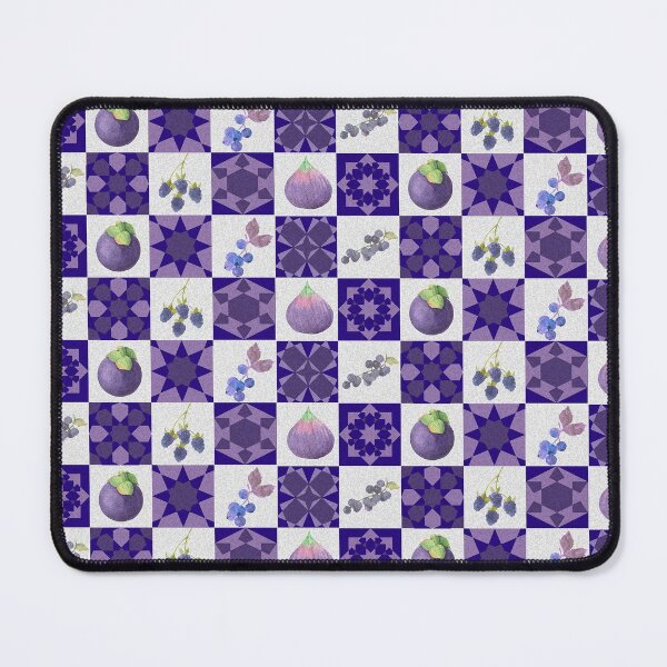 Item preview, GEOMETRIC INDIGO FRUIT PATTERN WITH GRAPES - FIGS AND BERRIES-SEPTCHO21 designed and sold by Jane Holloway.