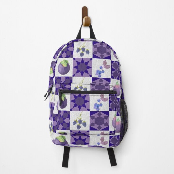Item preview, GEOMETRIC INDIGO FRUIT PATTERN WITH GRAPES - FIGS AND BERRIES-SEPTCHO21 designed and sold by Jane Holloway.