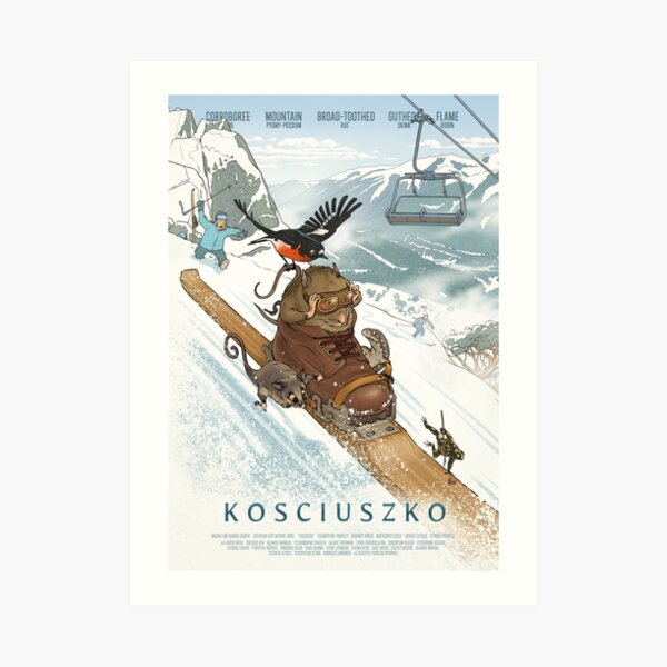 Kosciuszko Flyers - Kosciuszko poster series, #3 Art Print