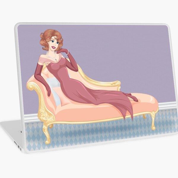 Classy with Curls Laptop Skin