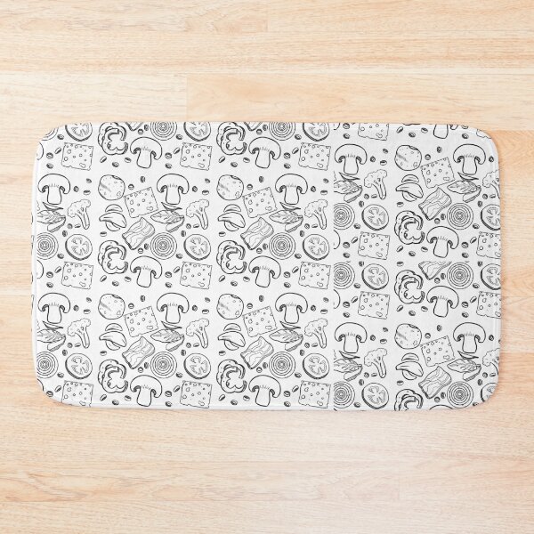 Item preview, Pizza Ingredients Overload Pattern designed and sold by meiyorrr.