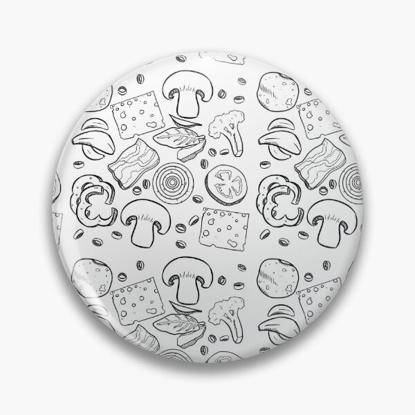 Item preview, Pizza Ingredients Overload Pattern designed and sold by meiyorrr.