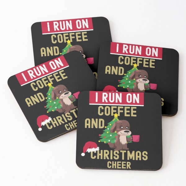 Artikelvorschau, Ich renne auf Kaffee und Weihnachtsfreude entworfen und verkauft von Buzzbazaar.