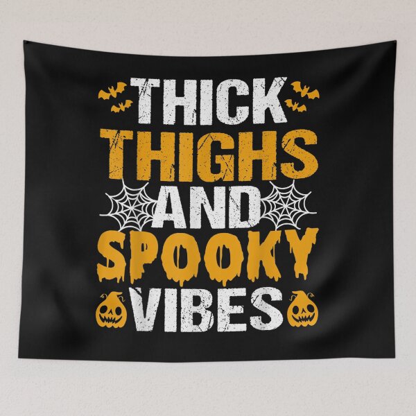Item preview, Thick Thighs And Spooky Vibes Funny Halloween Costume designed and sold by gregorylbond.