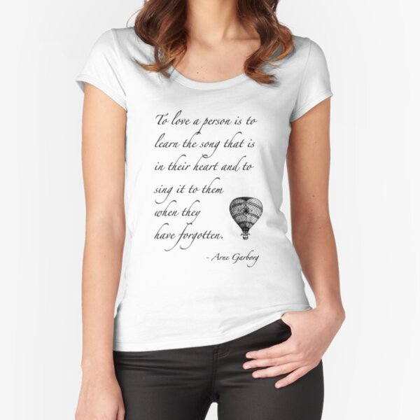 Beautiful quote on love Fitted Scoop T-Shirt