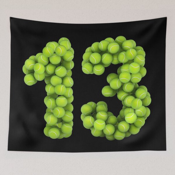Item preview, Tennis Player Number 13 - Tennis Sports thirteen Game Set Match 13 designed and sold by elhefe.