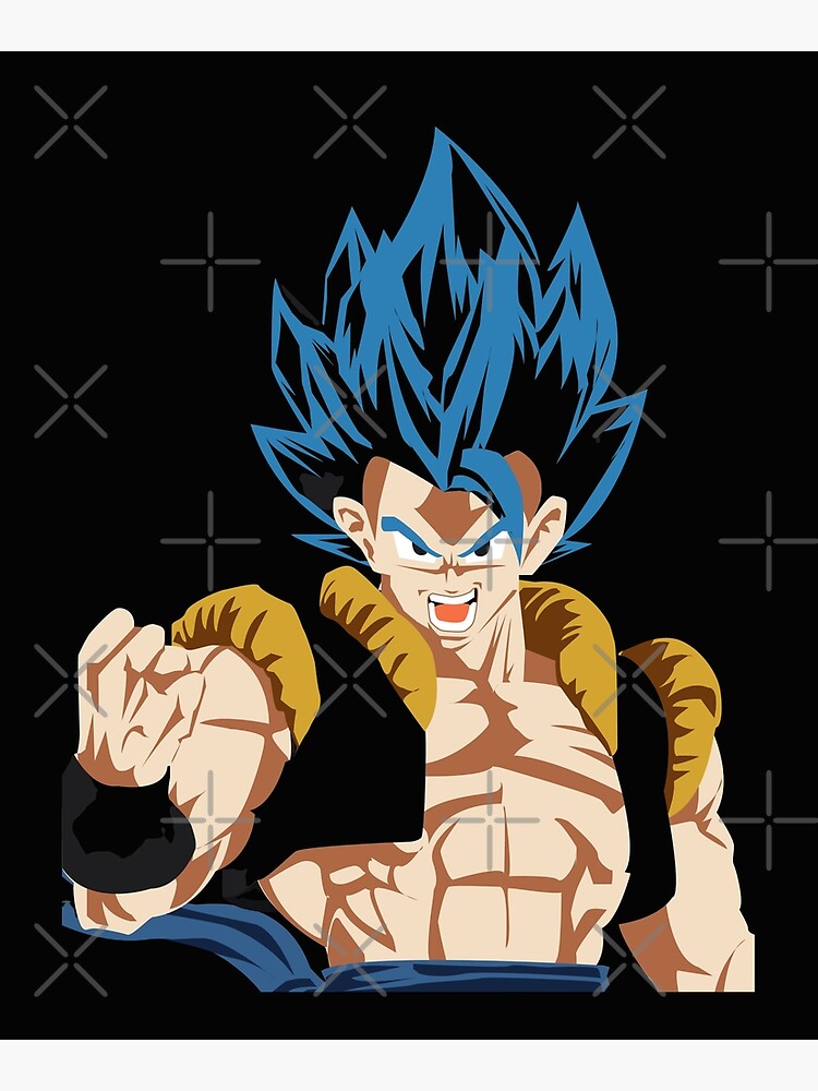 golden frezzer and goku ss blue Art Board Print by angelusdark