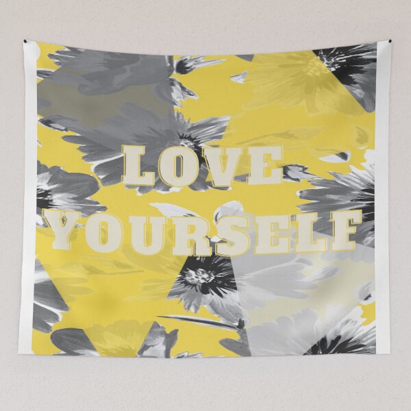 Item preview, Yellow and Grey Flowers - Love Yourself designed and sold by K1M-Ma3.