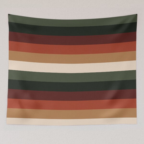 Item preview, Retro Christmas Color Descending Stripes Pattern designed and sold by thecooltable.