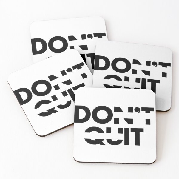 Item preview, Minimal typography "don't quit " digital artwork  designed and sold by Bkstores.