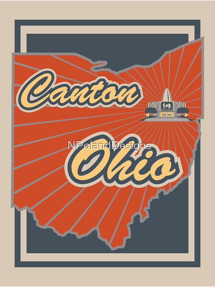 "Canton Ohio" Sticker by NPolandDesigns Redbubble