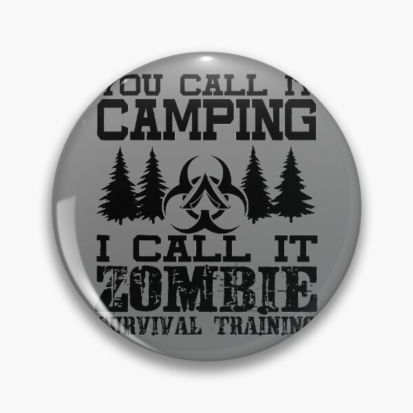 Item preview, Zombie Survival Training Camping Shirt - Funny Halloween designed and sold by DyanStoy.