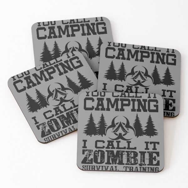 Item preview, Zombie Survival Training Camping Shirt - Funny Halloween designed and sold by DyanStoy.