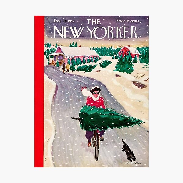 New Yorker Tree Shopping Photographic Print