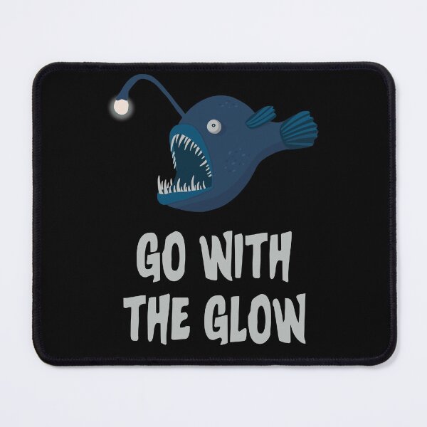 Item preview, Go With The Glow Anglerfish Pun Gift For Marine Biologists designed and sold by JokeGysen.