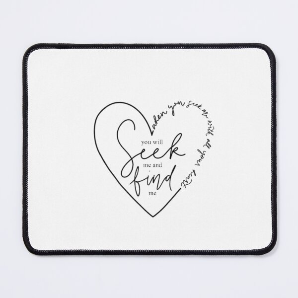 Item preview, Jeremiah 29:13 You Will Seek me & Find Me Design designed and sold by Julia Woods.