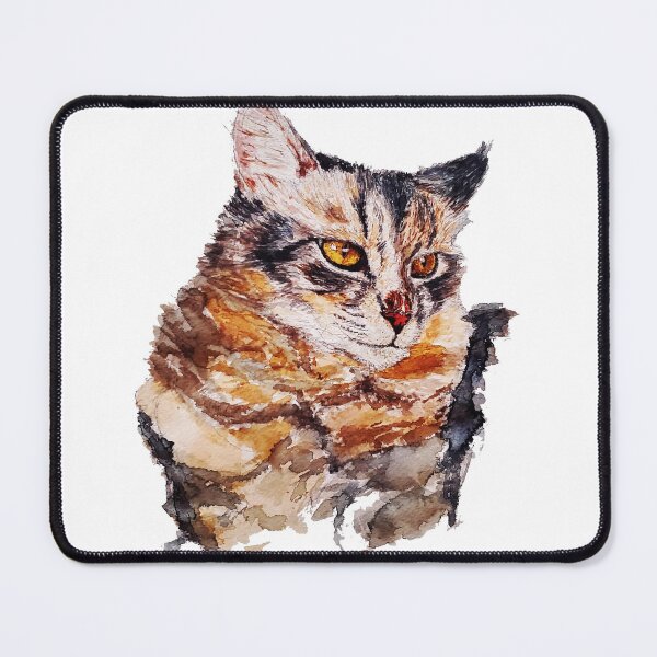 Item preview, Cat Watercolor Artwork Painting (Asher) designed and sold by arientss.