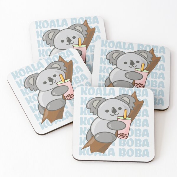 Item preview, Lazy Koala Drinking Strawberry Boba Bubble Tea designed and sold by merchloh128.